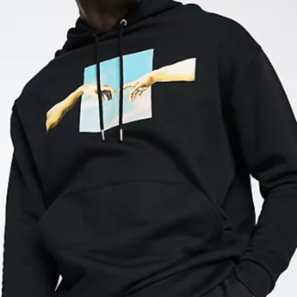 Hands Michaelangelo Hoodie Smallll‌‌‌‌‌‌‌